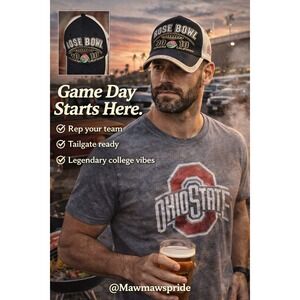 VINTAGE OHIO State Buckeyes Rose Bowl 2010 Pasadena Hat Cap NCAA Football